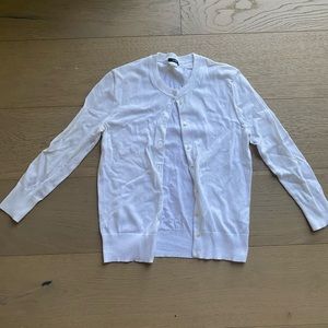 J.Crew Size XS Jackie Merinowolle Cardigan Sweater Womens Long Sleeve White